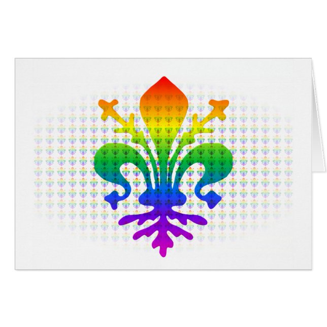 Rainbow Fleur-de-lis (Vorderseite (Horizontal))