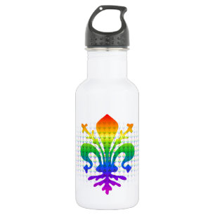 Rainbow Fleur-de-lis Edelstahlflasche