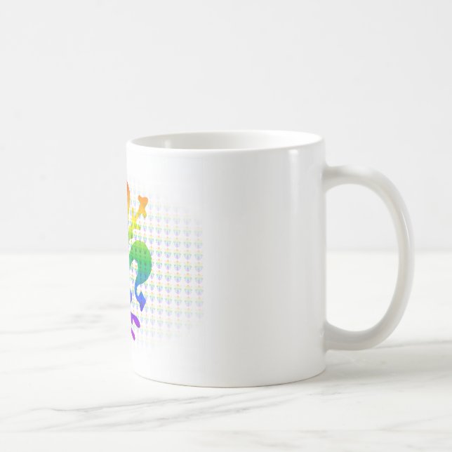 Rainbow Fleur-de-lis Kaffeetasse (Rechts)