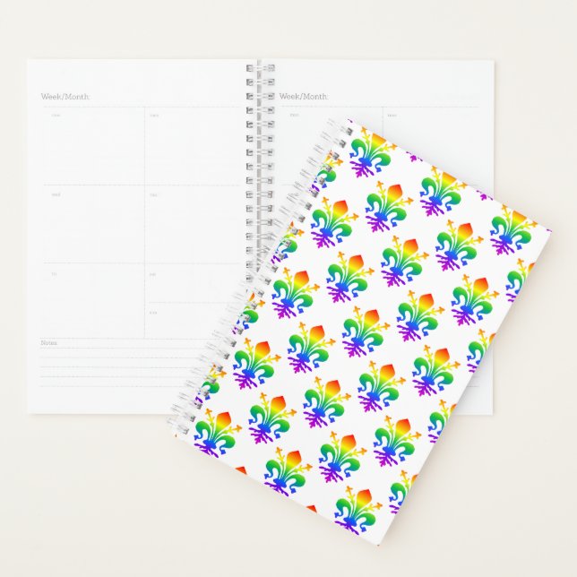 Rainbow Fleur-de-lis Planer (Anzeige)