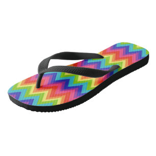 Rainbow Flip Flops