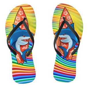 Rainbow Flip Flops Haifischfanganker