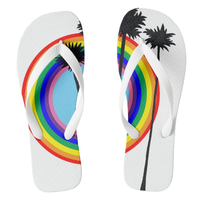 Rainbow-Flipflops Flip Flops (Fußbett)