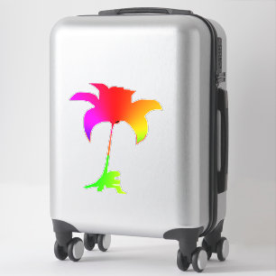 Rainbow Floral Extra Large Sticker