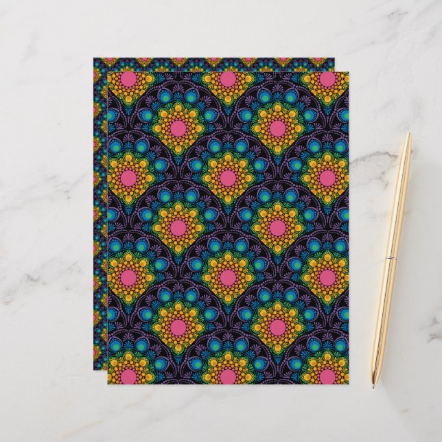 Rainbow Floral Fountain Albergo Colmanicchio (Vorderseite/Rückseite Beispiel)