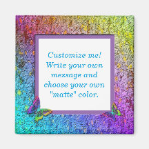 [Rainbow Floral Frame] Abstrakt mit Schmetterlinge