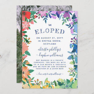 Rainbow Floral Frame LGBT Wir Eloed Ankündigung