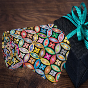 Rainbow Floral Geometric Pattern Stilvolle Moderne Krawatte