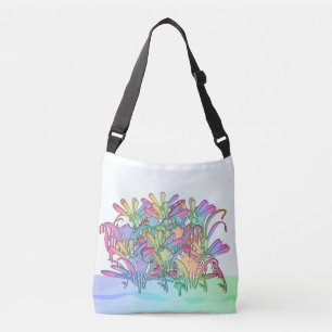 Rainbow Florals Tragetaschen Mit Langen Trägern