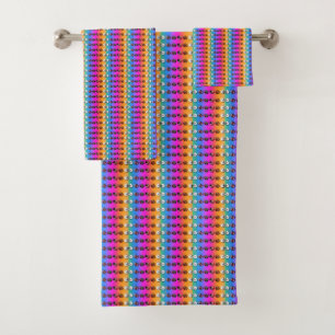 Rainbow Florets Badhandtuch Set