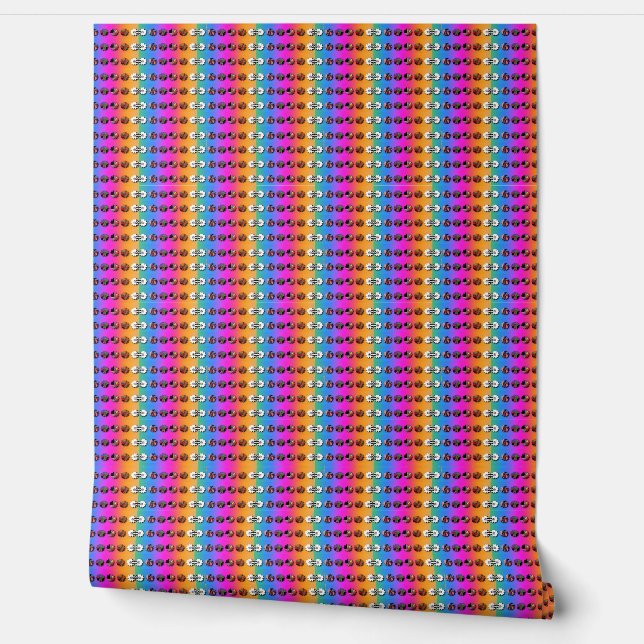 Rainbow Florets Tapete (Abrollen)