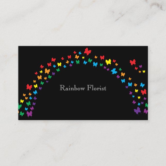 Rainbow Florist Visitenkarte (Vorderseite)