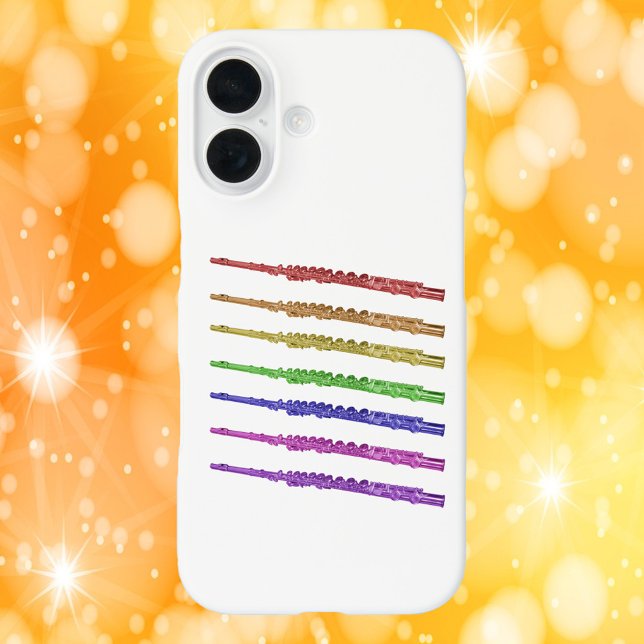 Rainbow Flutes farbenfroh Case-Mate iPhone Hülle (A fun phone case with red, orange, yellow, green, blue, pink and purple flutes)