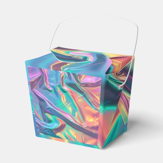 Rainbow Foil Look Geschenkschachtel (Vorderseite)