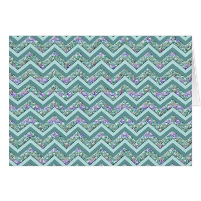 Rainbow Foil ZigZag Muster (Vorderseite (Horizontal))