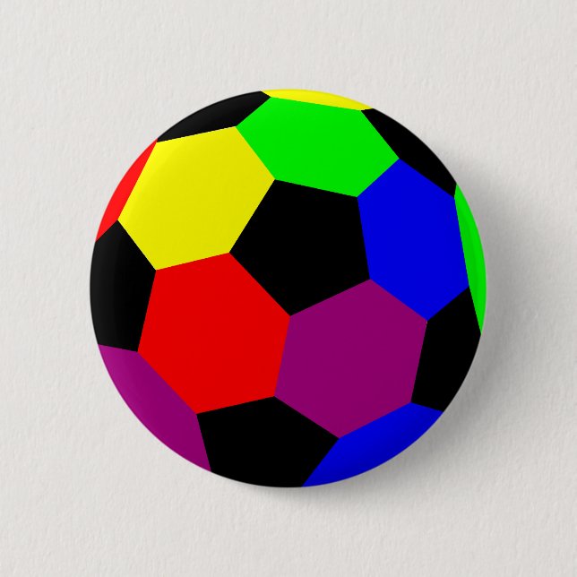 Rainbow Football in Rainbow Nation Button (Vorderseite)