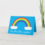 Rainbow for a Friends on Birthday Karte<br><div class="desc">Dieses Design ist für den Regenbogenliebhaber.</div>