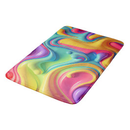 Rainbow-Formen aus Kunststoffen Badematte