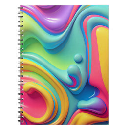 Rainbow-Formen aus Kunststoffen Notizblock