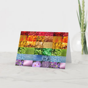 Rainbow Foto Collage Karte