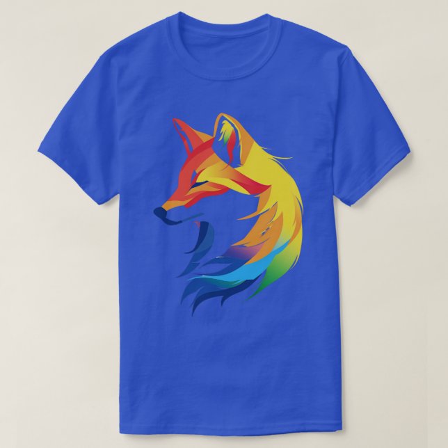 Rainbow Fox T-Shirt (Design vorne)