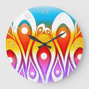 Rainbow Frace Dream Wall Clock Große Wanduhr