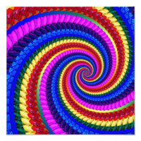 Rainbow Fraktal Art Swirt Muster