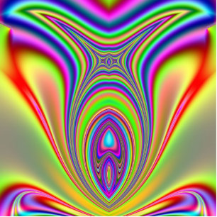 Rainbow Fraktal Freistehende Fotoskulptur