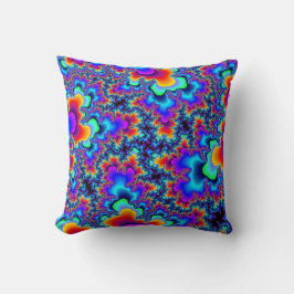 Rainbow-Fraktal Kissen
