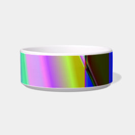 Rainbow-Fraktal Pet Bowl Napf