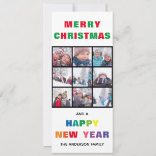 Rainbow Frohe Weihnachten - Vertikale Weihnachtska Einladung