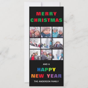 Rainbow Frohe Weihnachten - Vertikale Weihnachtska Einladung