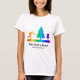 Rainbow Funny Disk Golf Putting Tree Hindernis T-Shirt