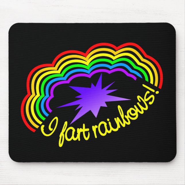 Rainbow-Furzen-Mousepad Mousepad (Vorne)