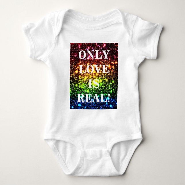 Rainbow Galaxy Baby Strampler (Vorderseite)