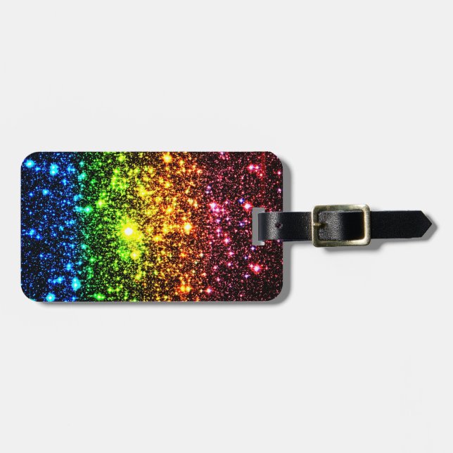 Rainbow Galaxy Gepäckanhänger (Vorderseite horizontal)