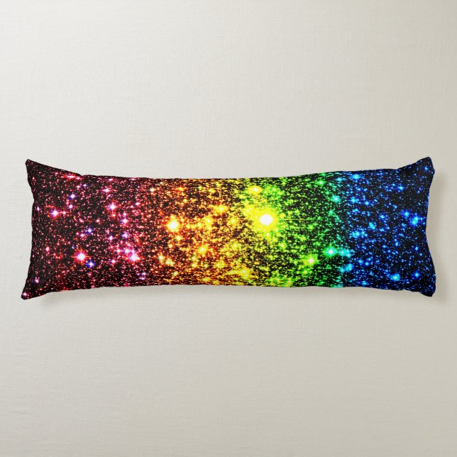 Rainbow Galaxy Körperkissen (Vorderseite)