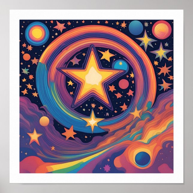 Rainbow Galaxy Poster (Vorne)