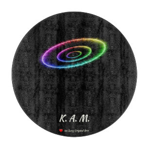 Rainbow-Galaxy-Rundglas Schneidebrett