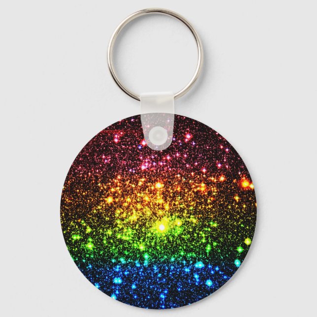 Rainbow Galaxy Schlüsselanhänger (Vorderseite)