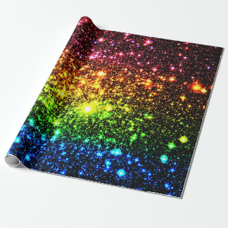 Rainbow Galaxy Wrapping Paper Geschenkpapier
