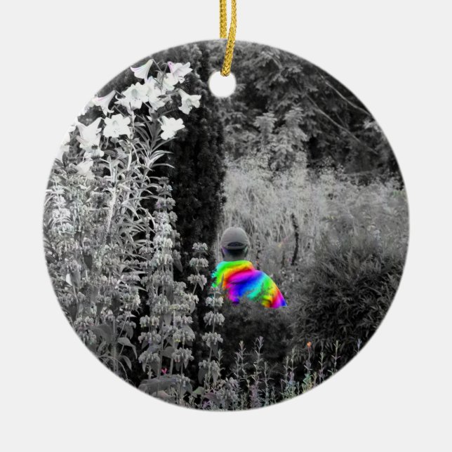 Rainbow Garden Besucher Weihnachtsschmuck (Vorne)