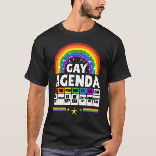 Rainbow Gay Agenda Prix Liebe Lgbt Feministische A T-Shirt