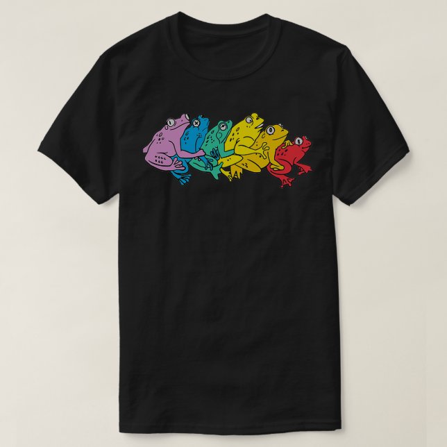 Rainbow Gay Frog RAINBOW GAY FROG 2 T-Shirt (Design vorne)