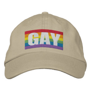 Rainbow-Gay Pride Bestickte Baseballkappe