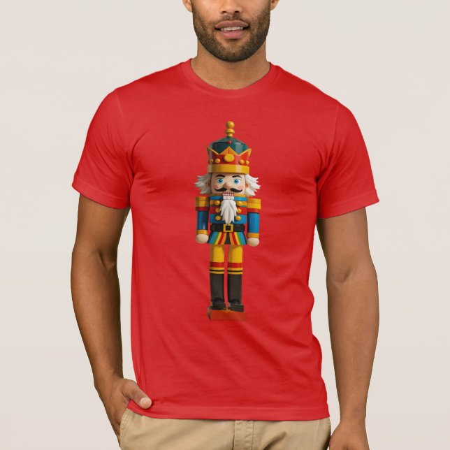 Rainbow Gay Pride Christmas Nutcracker Toy T-Shirt (Vorderseite)