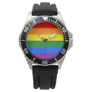 Rainbow Gay Pride Flag Armbanduhr