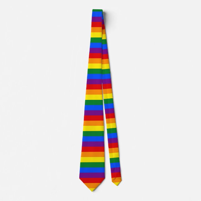 Rainbow-Gay Pride-Flag Krawatte (Vorderseite)