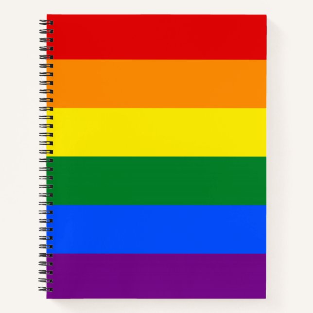Rainbow Gay Pride Flag Notizbuch (Vorderseite)