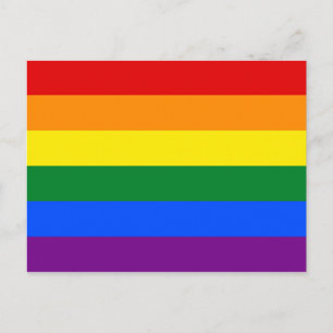 Rainbow Gay Pride Flag Postkarte